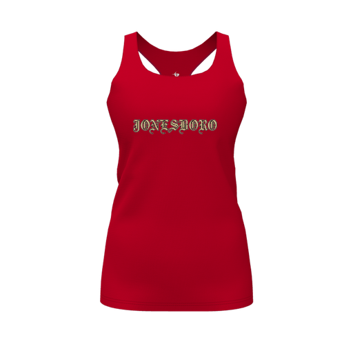 [FT0TRBRD-FYS-LOGO2] Decker Racerback Tank Top (Female Youth S, Red, Logo 2)
