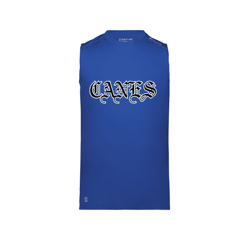 [222593.060.S-LOGO1] Men's CoolDry TankTop (Adult S, Royal, Logo 1)