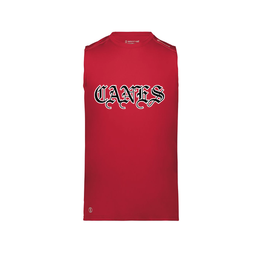 [222593.083.S-LOGO1] Men's CoolDry TankTop (Adult S, Red, Logo 1)