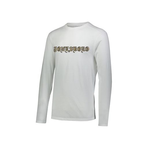 [FTLCUBWH-YS-LOGO2] Decker Youth Tri-Blend T-Shirt - Long Sleeve (Youth S, White, Logo 2)
